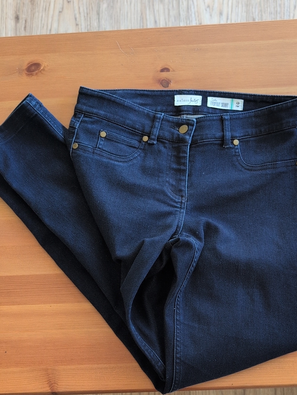 Maison Jules Navy Skinny Jeans